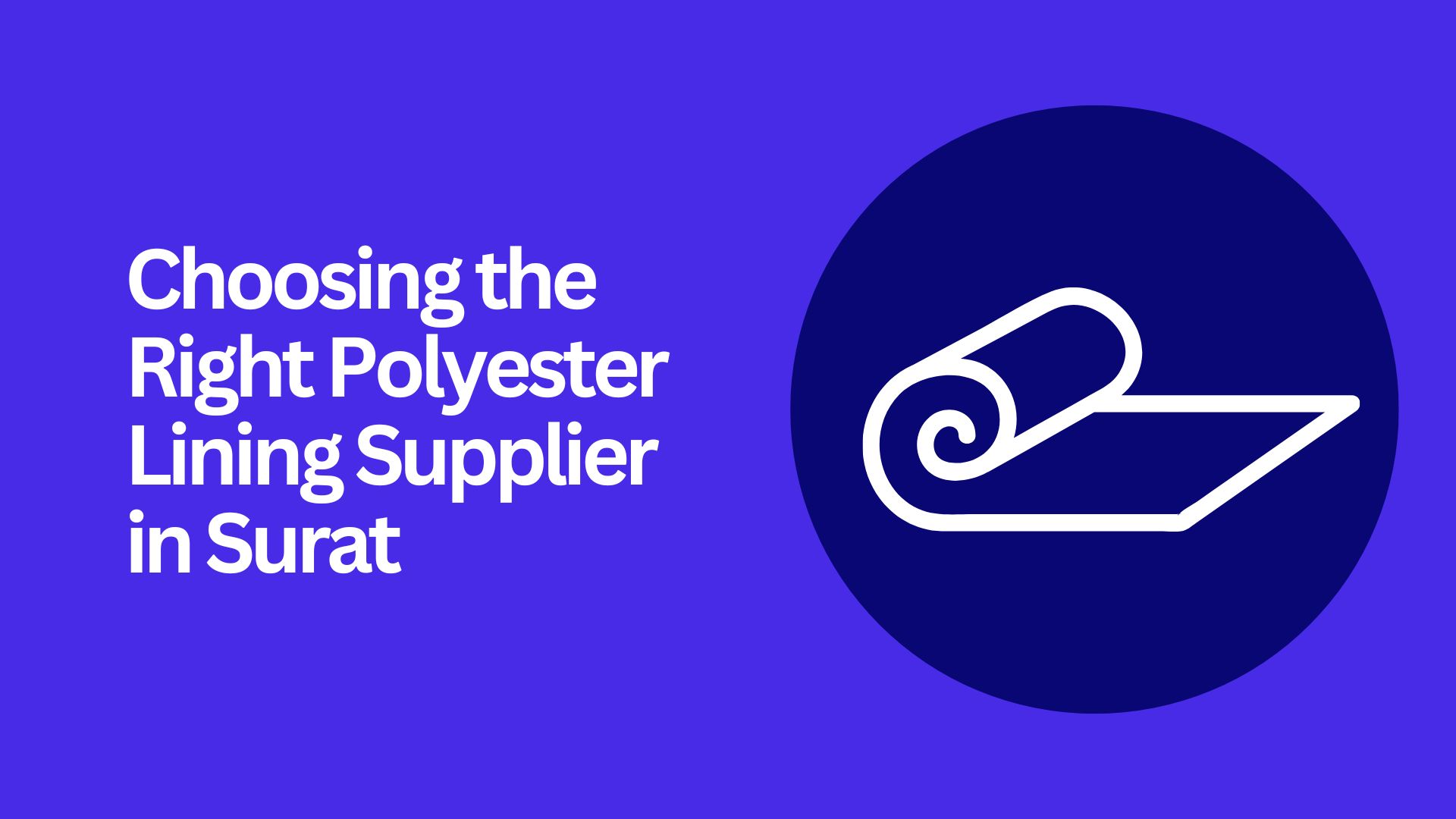 Choosing the Right Polyester Lining Supplier in Surat